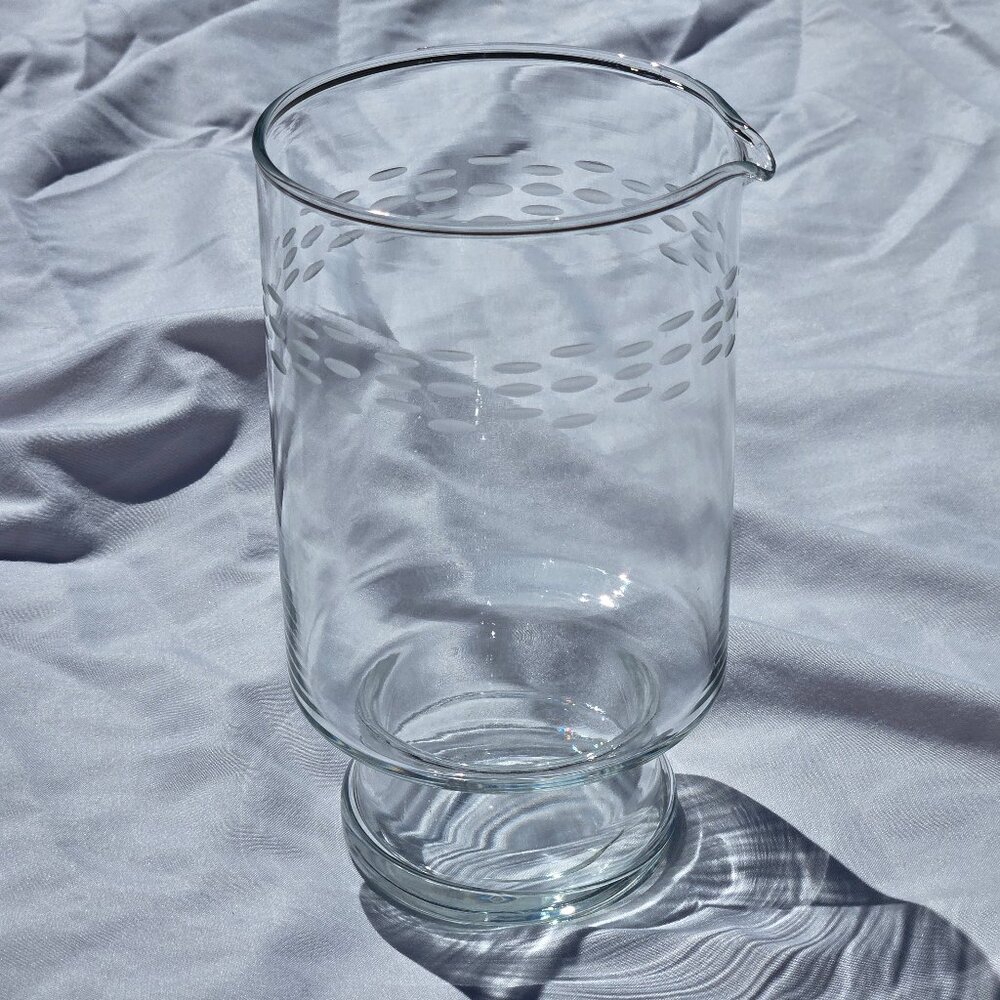 1960 Barware Crystal Pitcher Beverage Server Princess House Brand Drink Mixer